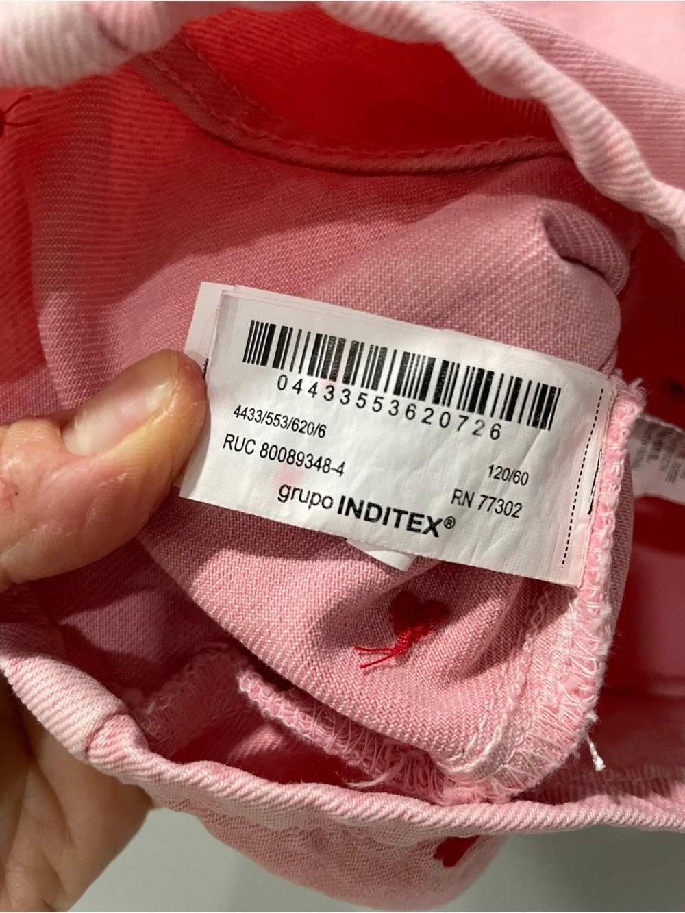 Zara Pink Dress with Red Heart Dots